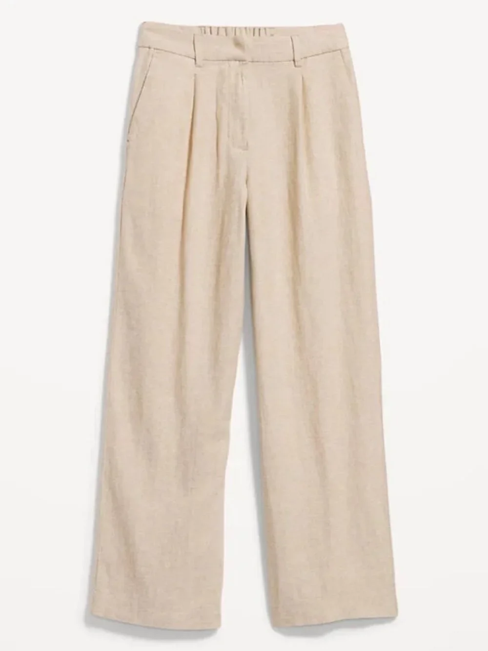 NWT OLD NAVY taylor wide leg trouser pants linen blend (M) - Picture 4 of 11